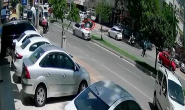 Okula uğurladığı oğlunun kazasını çekti, görüntünün yerini çığlıklar aldı