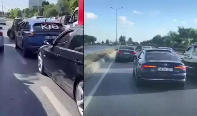 Pendik ve Sultangazi'de düğün konvoyundaki araçlar yol kapattı