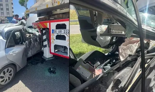 Siirt’te vince arkadan çarpan otomobilin sürücüsü öldü