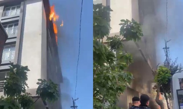 Şişli’de hareketli anlar:  Daireyi boşaltmayan adam binayı ateşe verdi