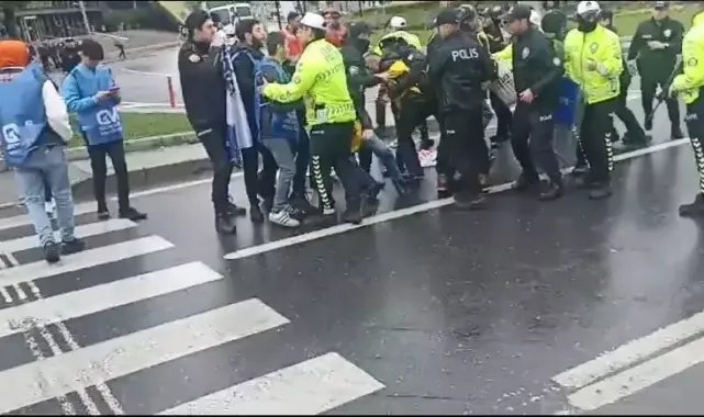 Şişli'de Taksim'e yürümek isteyenlere polis müdahalesi