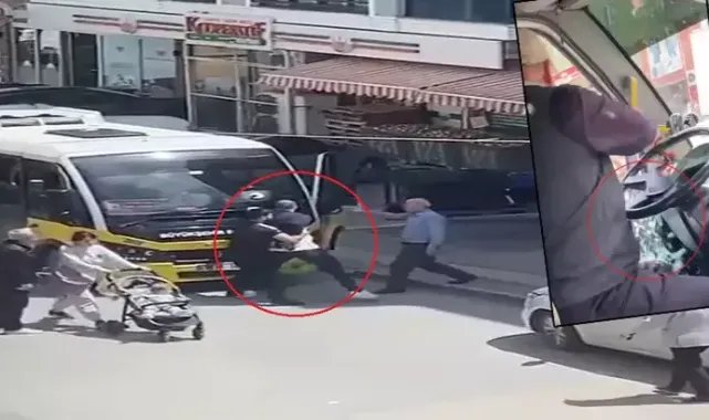 Yol verme tartışmasında belediye otobüsünün sileceği ile camını kırdı
