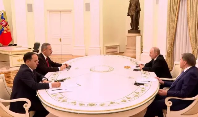 Bakan Fidan, Rusya Devlet Başkanı Putin ile görüştü