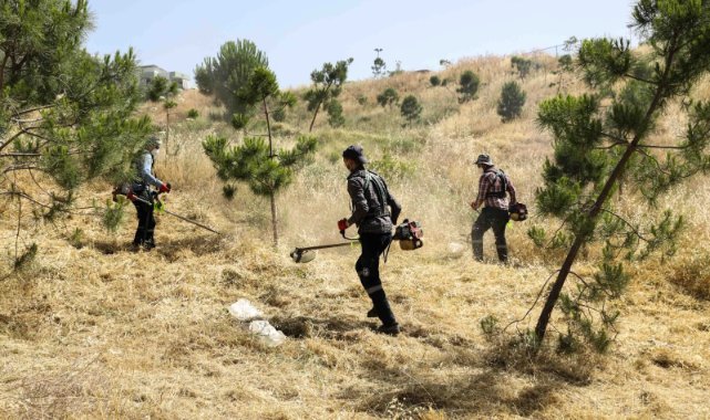 Buca'da yangın riskine karşı kosa önlemi