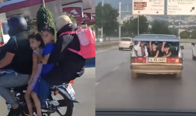 Bursa’da tehlikeli anlar