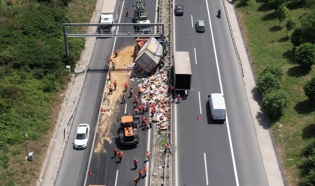Büyükçekmece TEM’de feci kaza