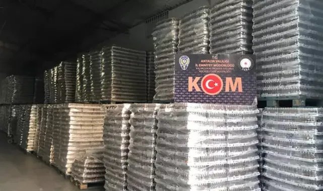 Cumhuriyet tarihinin en yüksek miktardaki kaçak içki operasyonu
