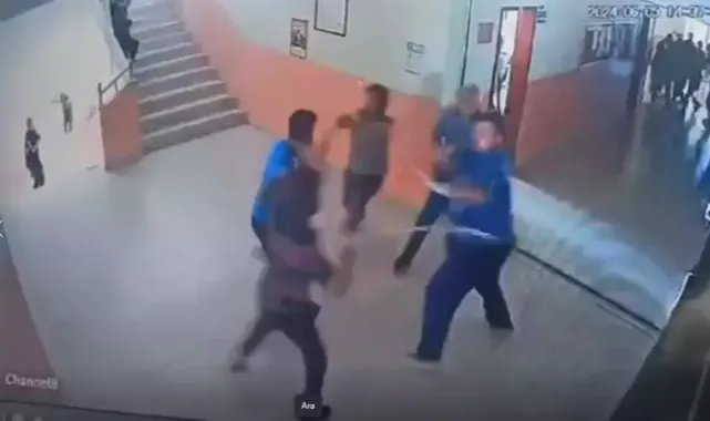 Fenalaşan öğrencinin yakınları okul müdürü ve hizmetliyi zincirle darbetti