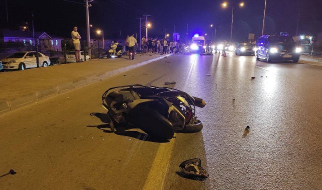 Fethiye’de motosikletle araba çarpıştı
