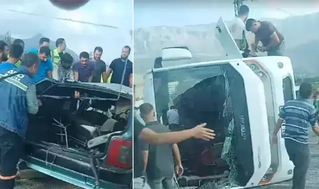 Mersin'de otobüs karşı şeride geçti: 2 ölü, 34 yaralı