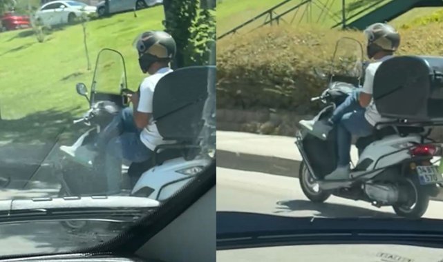 Motokuryenin rahatlığı pes dedirtti, bacak bacak üstüne atarak seyretti