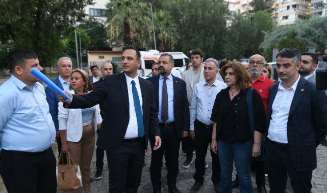 Şenol Aslanoğlu da Başkan Eşki’nin sabah mesaisine katıldı