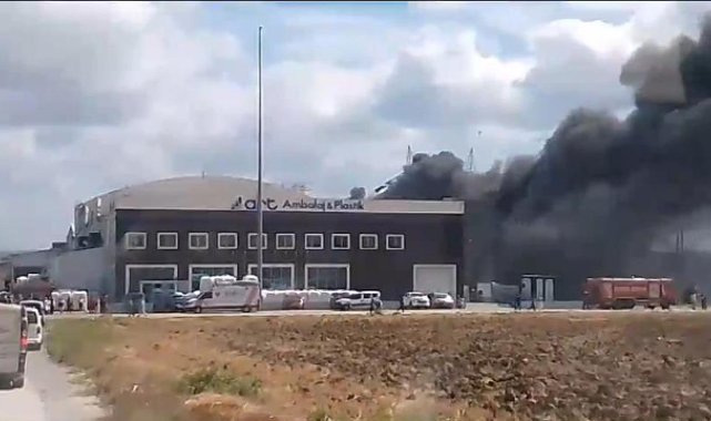 Silivri'de fabrika yangını