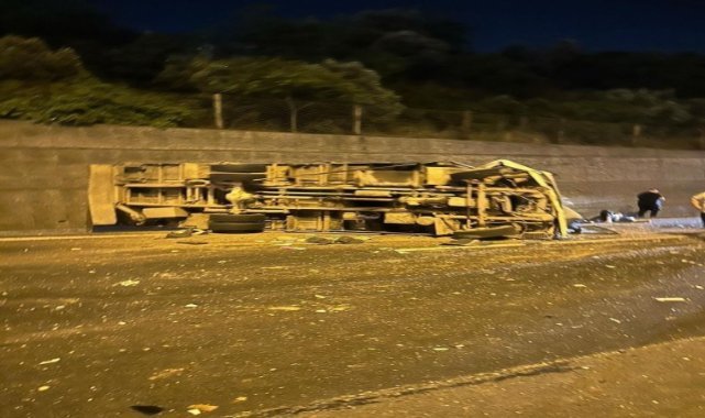 TEM otoyolunda büyük kaza: 4 yaralı