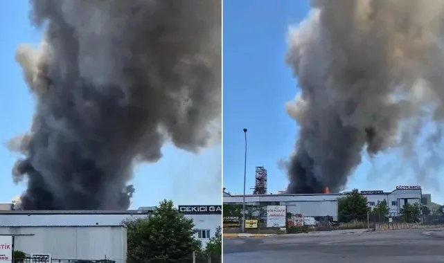 Tuzla'da fabrika yangını