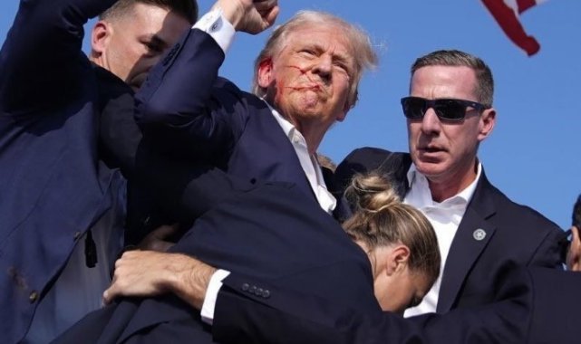 ABD eski başkanı Trump'a mitingde konuşma yaptığı sırada suikast girişimi