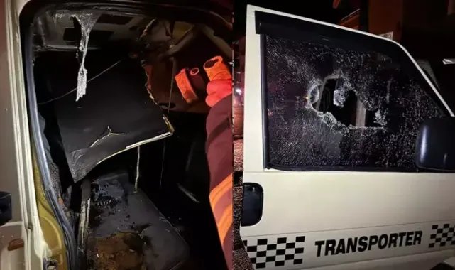 Arkadaşı kendisini gezdirmeyince kamyoneti yaktı