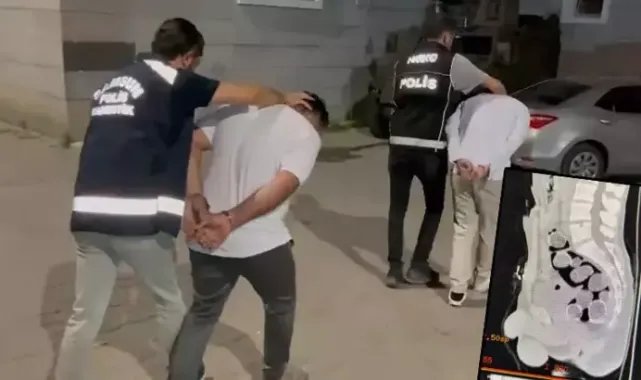 Bağırsak ve midelerinden yarım kilo metamfetamin çıktı