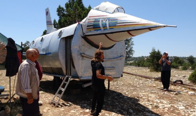 Bu da uçak ev: F-16'dan esinlenerek yaptı