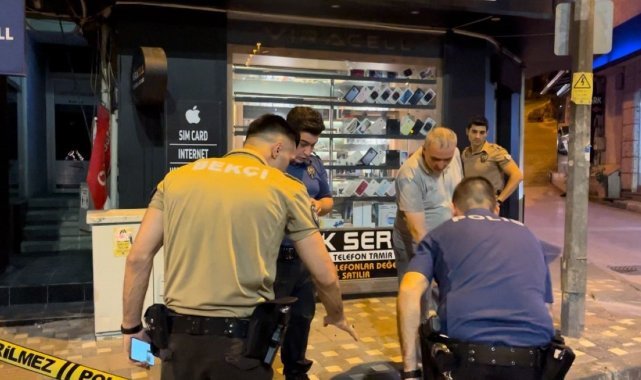 Düşe kalka hedef aldı iş yerine arka arkaya ateş açtı