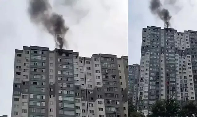 Esenyurt'ta 23 katlı binada yangın paniği
