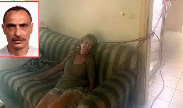 Eşini boynu ve ayaklarından bağlayıp darbettikten sonra acı çekmesini izlemiş