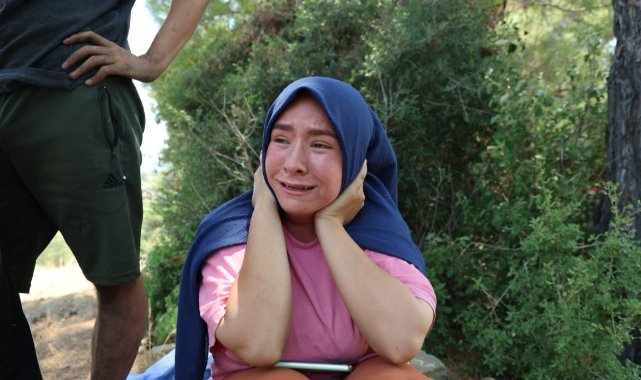 Evi yanan ailenin feryadı yürekleri dağladı, yangını gözyaşları ile izlediler