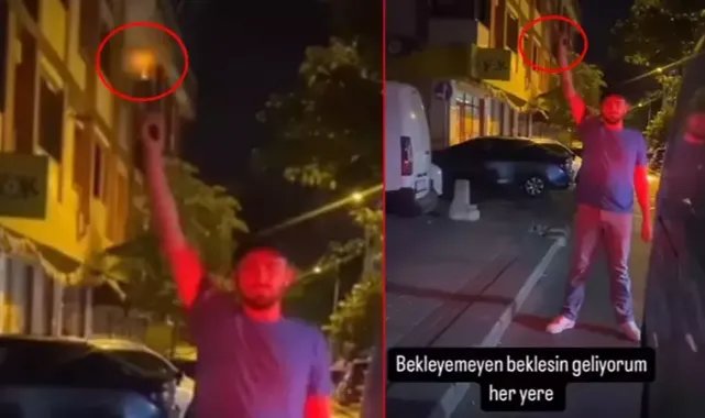 Gaziosmanpaşa'da silahla havaya ateş edip sosyal medyada paylaştı