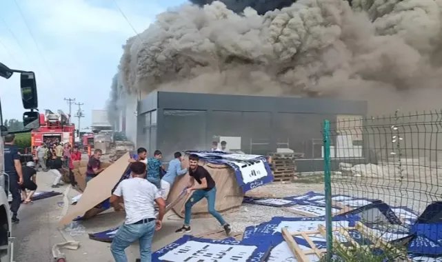 İznik’te soğuk hava deposunda yangın