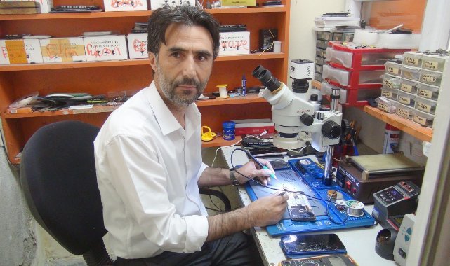 Tamir edilen telefonun patlama anı