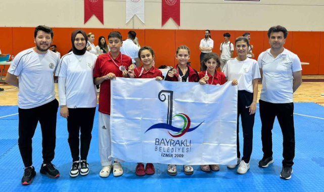 Tekvandoda İzmir’in şampiyonu Bayraklı Belediyesi