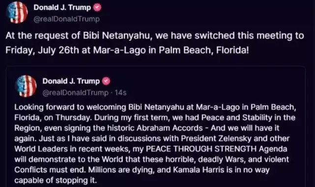 Trump: Savaşlar ve çatışmalar bitirilmeli, Harris bunu yapamaz