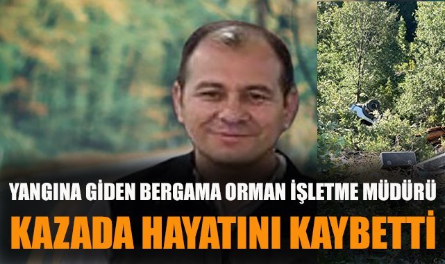 Yangına giden Bergama Orman İşletme Müdürü kazada şehit oldu