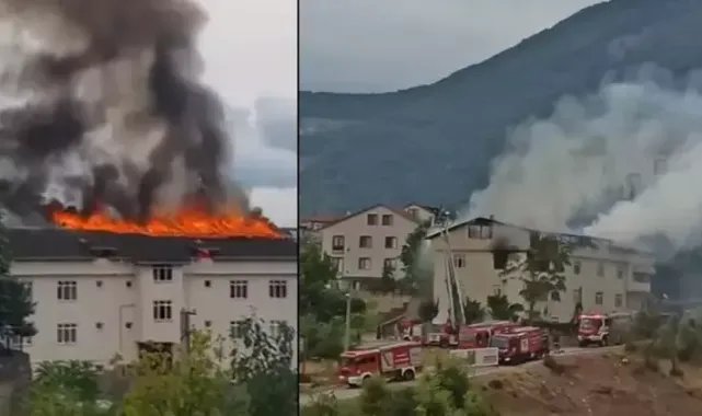 Yurt lojmanında yangın; 1 kişi dumandan etkilendi