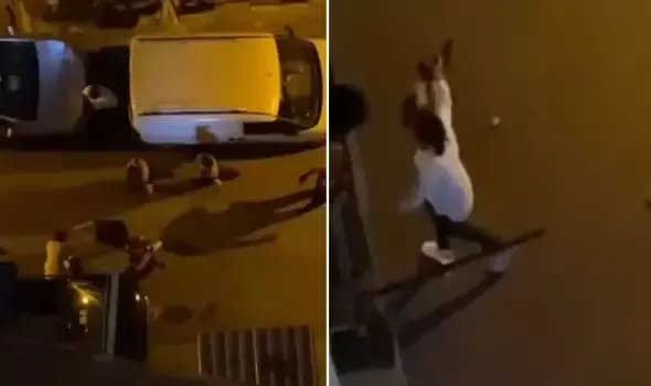 Zeytinburnu'nda silahlı kadın sokak ortasında eski eşine tehditler savurdu
