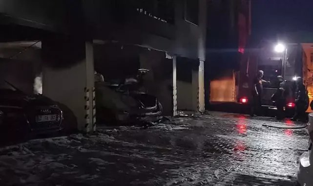 Apartmanın otoparkındaki otomobilde çıkan yangında kundaklama şüphesi