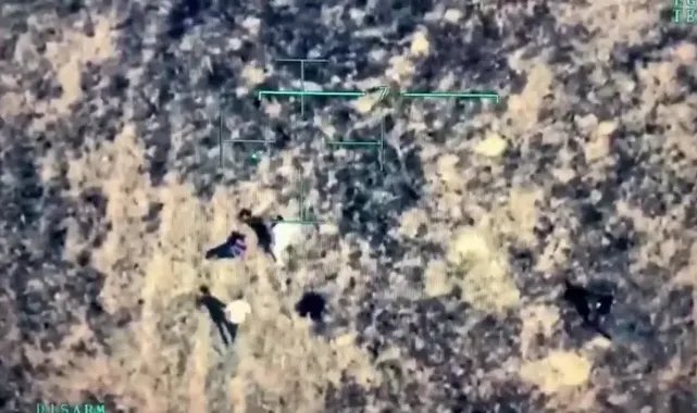 Aranan hükümlü, atıyla kaçmak isterken dron takibiyle yakalandı