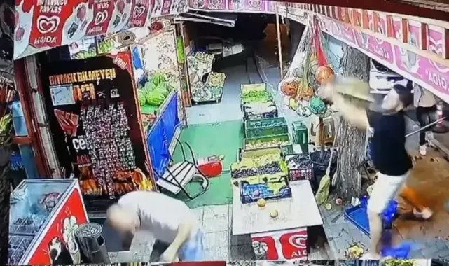 Bayrampaşa'da gasp girişimini engellemeye çalışan marketçi, saldırıya uğradı