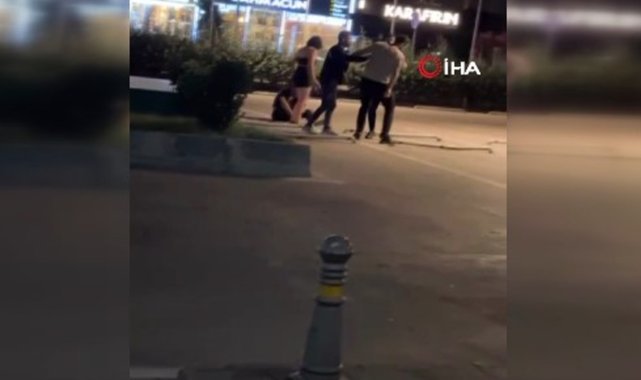 Beylikdüzü’nde eğlence mekanı çıkışında yumruklu tekmeli kavga