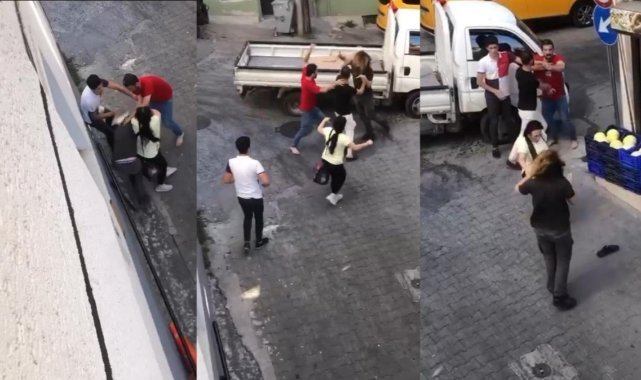 Borç kavgasında yumruklar havada uçuştu