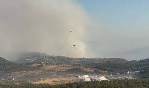 Bozdoğan yangınına 8 helikopter ve 7 uçak havadan destek veriyor