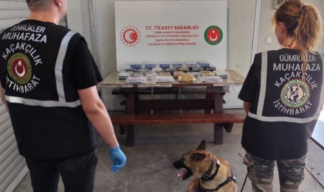 Çeşme Gümrük Muhafaza'dan tarihi uyuşturucu operasyonu