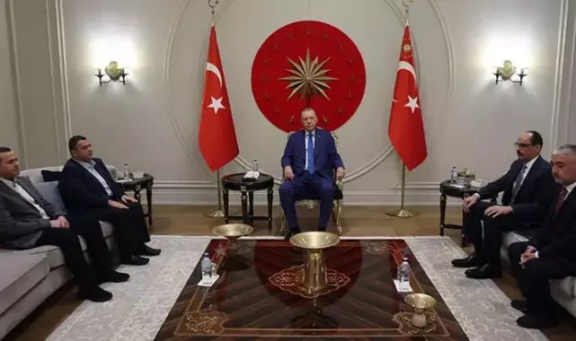 Cumhurbaşkanı Erdoğan, İsmail Heniye'nin oğullarını kabul etti