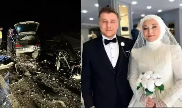 Düğün gecesi kaza; gelin-damat hayatını kaybetti