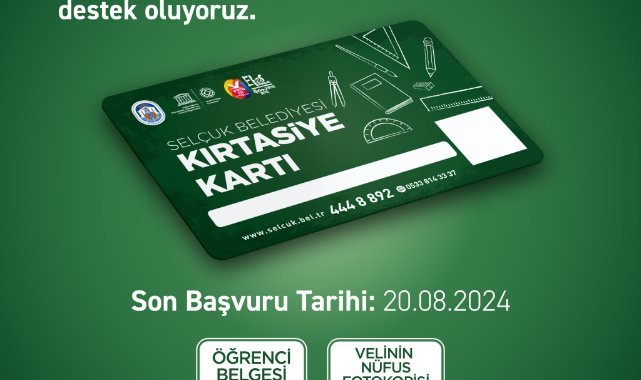 Efes Selçuk Belediyesi Kırtasiye Kartı ile Öğrencilerin Yanında