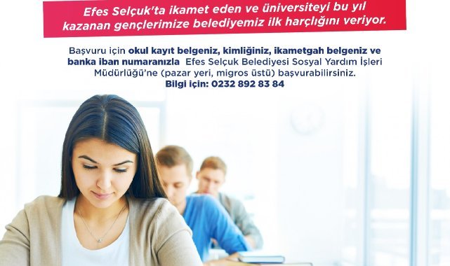 Efes Selçuk Belediyesi’nden Yeni Üniversiteli Gençlere destek: İlk Harçlıklarınız Bizden!