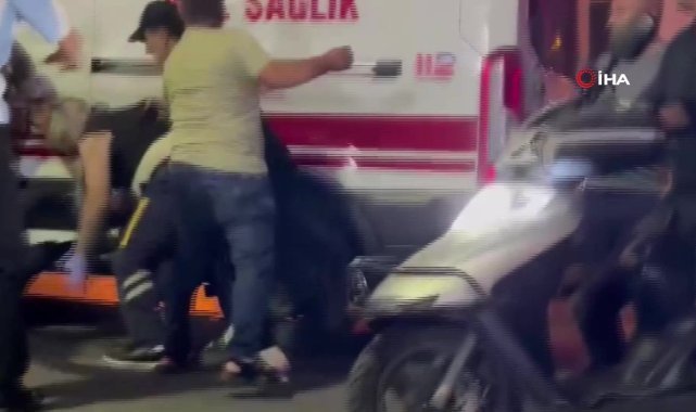 Esenyurt’ta hastaya giden ambulans şoförüne motorlu saldırı