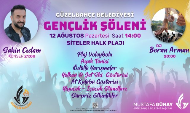 Güzelbahçe Belediyesi Gençlik Şöleni Başlıyor