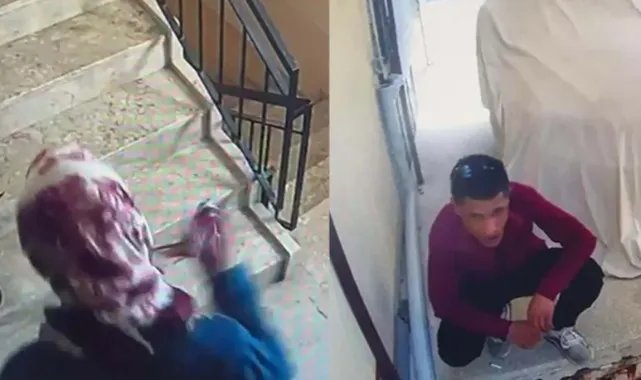 Kadın kıyafetleri giyen hırsız, önce kameraya ardından polise yakalandı