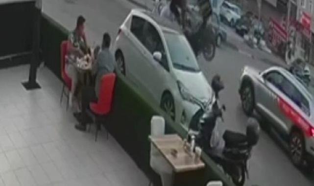 Başkentte motosiklet kazası